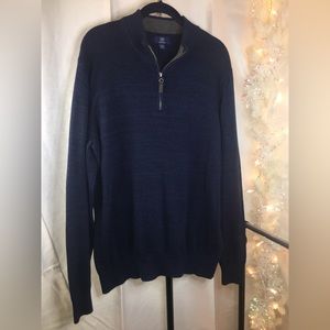 George | Men’s Blue Half Zip Pullover Sweater